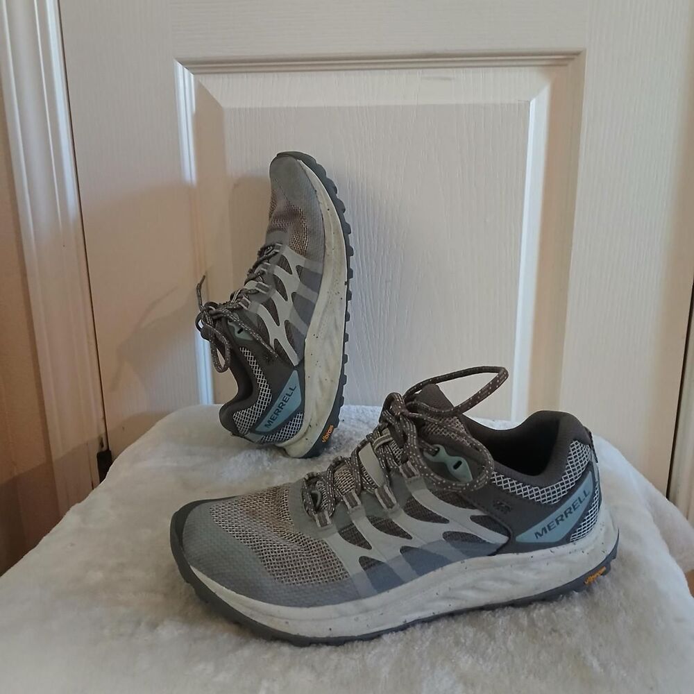 Merrell Antora 3 Trail Running Shoes Women's 9 Gorpcore Utility Hiking Outdoors